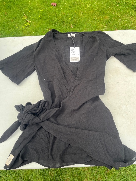 Mikuta Dresses & Skirts - Mikuta Black Wrap Dress